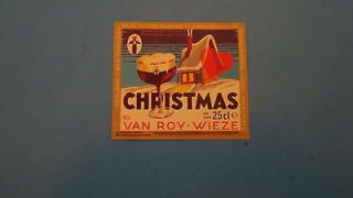 CHRISTMAS VAN ROY WIEZE Beer label BELGIUM  Mint