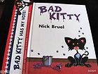 Bad Kitty by Nick Bruel SIGNED 1 (6th) bonus bumper sticker