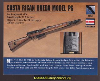 COSTA RICAN BREDA MODEL PG RIFLE Costa Rica Atlas Classic Firearms Gun