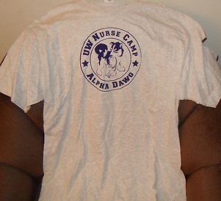 University of Washington Nurse Camp T Shirt Alpha Dawg Size Large