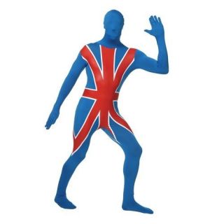UNION JACK second skin 2nd fancy costume bodysuit olympic suit britian