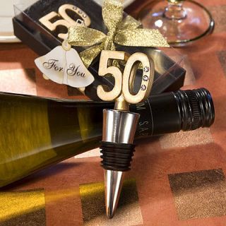 50Th Anniversary Bottle Stopper Wedding Favor Event Packaged Lot Bulk