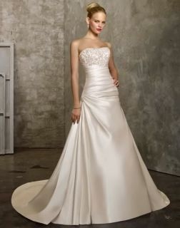 stock white/lvory Wedding Dress Gown Bridesmaid Dress UK Size 6 8 10