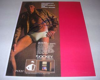 1982 JIM PALMER Autographed Jockey Underwear Mag Advertisement Print