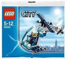 LEGO MINI BUILD SET 30222 CITY POLICE HELICOPTER WITH SWAT MINI FIGURE
