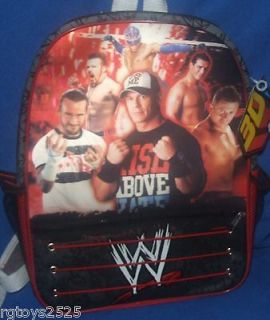WWE 3D Backpack New John Cena CM Punk Shamus The Miz Rey Mysterio Del