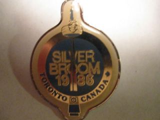 Toronto1986 Air Canada Silver Broom curling pin