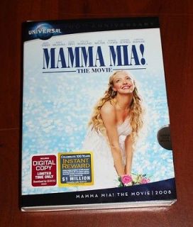 Brand New Mamma Mia DVD Movie 2008 Factory Sealed (Wide Screen)