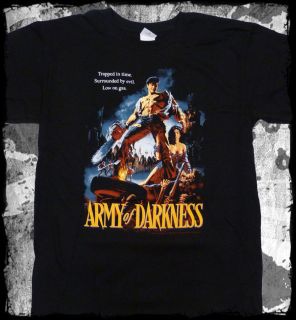 Army of Darkness   Trapped In Time t shirt   Official   FAST SHIP