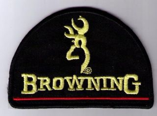 BROWNING FIREARMS GUN JACKET PATCH IRON ON SEW ON
