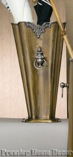 Tuscan Antique Brass & Silver Umbrella Stand