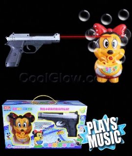 Tag Gun and Minnie Mouse Bubble Machine Toy Game   Mickey Fun Gift