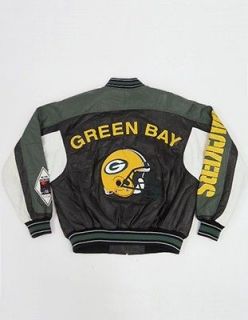 III Carl Banks GREEN BAY PACKERS Football NFL Leather VARSITY Jacket