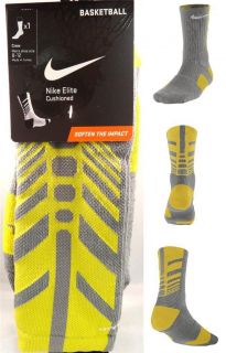 Nike Dri Fit Sequalizer Elite Crew Socks Size L SX4747 071 Sport Grey