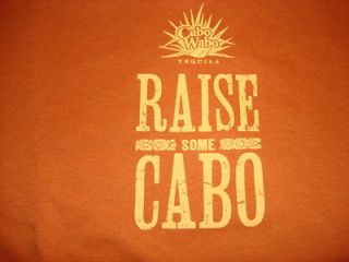 Sammy Hagar Cabo Wabo Tequila Raise Some Cabo Burnt Orange Large L T