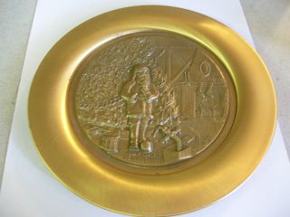 Rare 1991 Continnental Mint Inc.Norman Rockwell 24kt Gold over Pewter