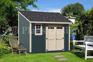 12 Backyard Deluxe Storage Shed Plans Blueprint, Lean To Design