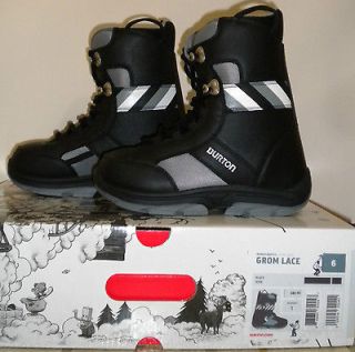 Burton Grom Lace Snowboard Boots Youth Size 6 New