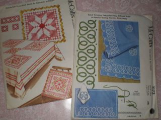 Vintage Embroidery Patterns, table covers. borders 2 envelopes