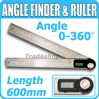 Digital Angle Finder Meter Protractor Goniometer Ruler 60cm 24inch 360