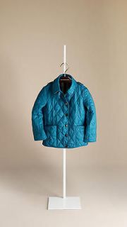 BURBERRY GIRL DIAMOND QUILTED JACKET SZ 8