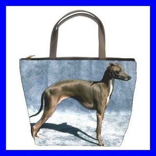 Bucket Bag Handbag ITALIAN GREYHOUND Dog Puppy Pet Gift (21648129)
