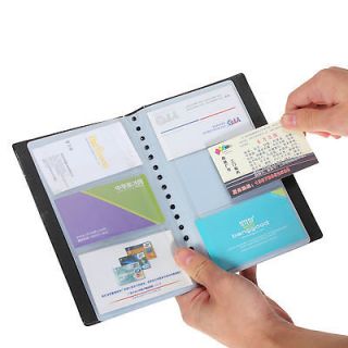 120 Cards Sheets Business Name ID Credit Card Holder Book Case