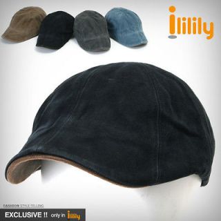 ililily New Mens Cabbie Flat Cap Vintage Cotton Gatsby Ivy Irish Hat