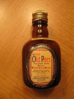 Grand Old Parr Amber Scotch Whiskey Empty Bottle Scotland