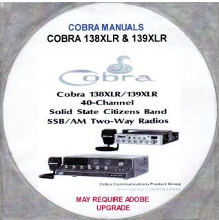 COBRA 138 &139 XLR 40 Channel Base/Mobile Citzens Band Radio, Cobra
