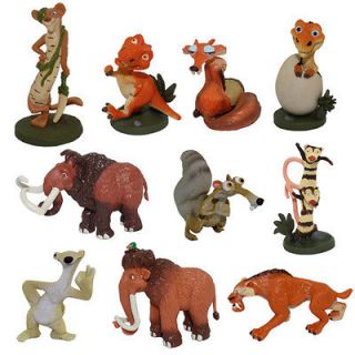 Ice Age 4cm 6cm Buck/Ellie/Scr at/Dinosaur Mini Figure Set of 10pcs