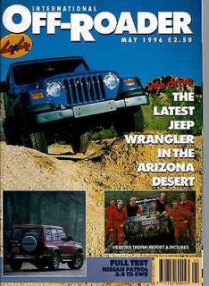 Off Roader & 4x4 Magazine 5/96 Jeep Wrangler, Nissan Patrol, Off Road