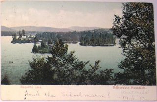 1905 Adirondack Mountains RAQUETTE LAKE New York Postcard   NICE 
