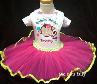 Birthday Girl Outfit Bright Rainbow Dots Name Age 1st 2nd 3rd first