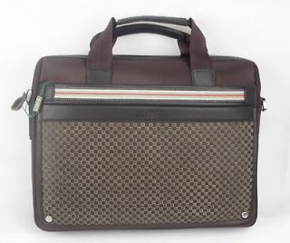 nylon textile Shoulder bag messenger Briefcase brown laptop handbag