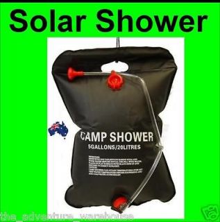 Solar Heating Camp Shower 20L Camping Travel Portable Hiking