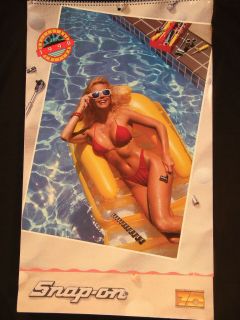 1990 snap on calendar excellent condition time left $ 17
