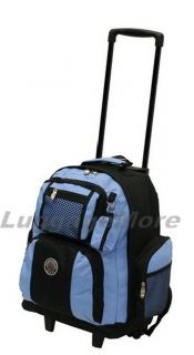 18 Large Rolling Backpack Wheeled College Bookbag Travel Carry on (10