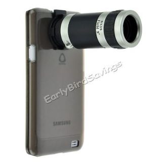 8x Zoom Telescope Camera Lens With Grey Case Cover For Samsung Galaxy