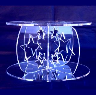 Stars Cross Pillars 10cm High for our Wedding & Party Cake Stands