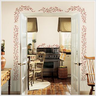 Country Berry Vines Wall Decals Primitive Country Border Archway BiG