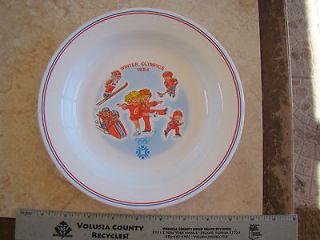 CAMPBELLS 1984 WINTER OLYMPICS PLATE Soup Ceramic Collectible