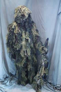 ghillie suit woodland bush camo 4 piece set from canada