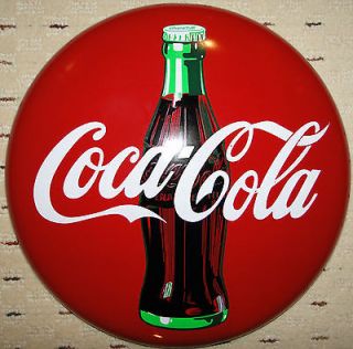 Newly listed 1990 COCA COLA 12 METAL BUTTON SIGN