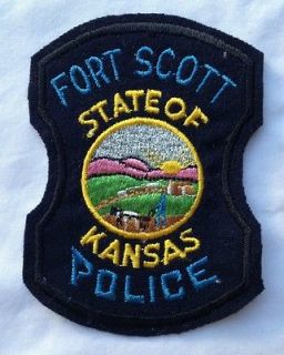 Vintage Fort Scott KS Police Patch
