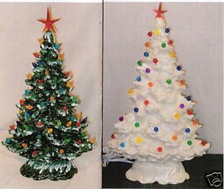 Window Sill Christmas Tree Light Kit Base Ceramic N EW