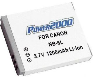 NB 6L Battery for Canon PowerShot SX500, S95, S90, 500 HS, D20 & SX260