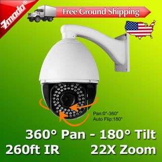 Zoom 260 IR Outdoor High Speed CCTV Security PTZ Camera w/ SONY CCD