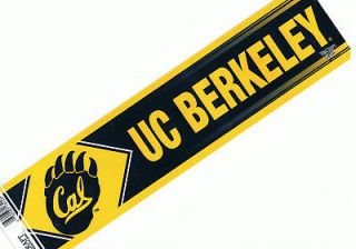NCAA   UC BERKLEY CAL GOLDEN BEARS BUMPER STICKER   WINCRAFT LICNESED