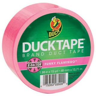 Tape ~ 15 Yards Funky Flamingo Make Duct Tape Wallets Purses Costumes